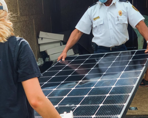 Sail Relief Team working on next solar trailer